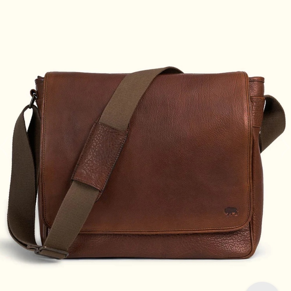 Buffalo Jackson // LIMITED EDITION ROOSEVELT BUFFALO LEATHER MESSENGER BAG